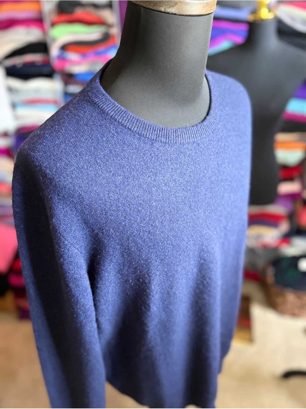 Club Room Men's Crewneck Sweater in Navy